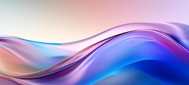 abstract background with a smooth wave of liquid colors generative ai