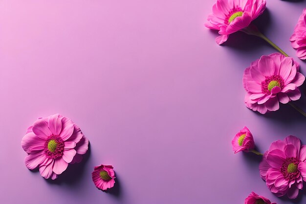 Abstract background with a spring flower theme