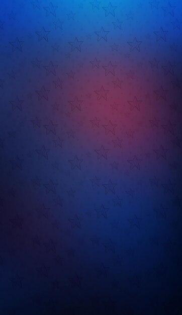 Abstract background with stars in blue and red colors