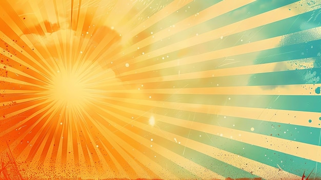 Photo abstract background with a sunburst pattern international friendship day theme