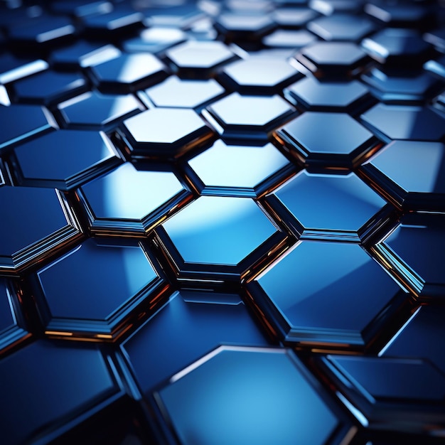 abstract background with triangle dots and hexagons AI generated