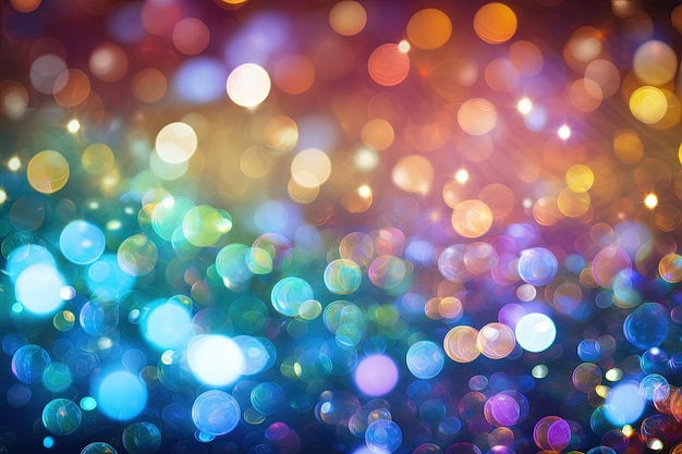 Abstract background with various sparkling lights