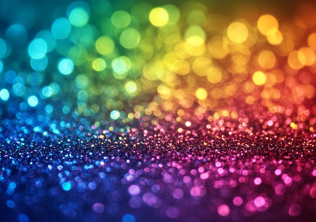 Photo abstract background with vibrant colors and sparkling glitter