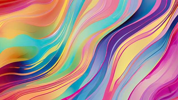 Abstract background with vibrant flowing colors creating dynamic artwork