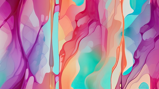 Abstract background with vibrant flowing colors creating dynamic artwork