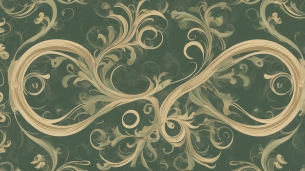 abstract background with vintage scrollwork patterns featuring elegant curves and flourishes