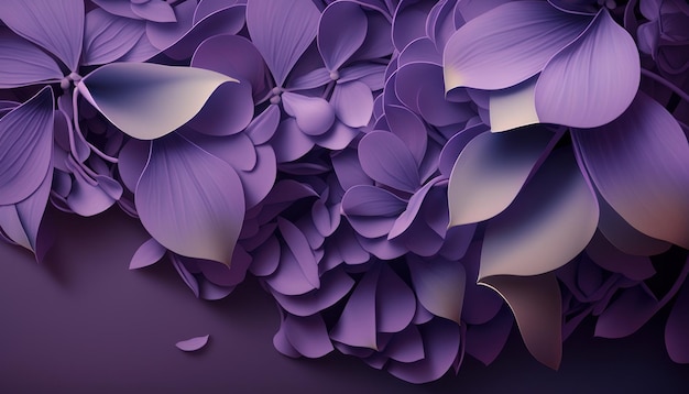 Abstract background with violet petals