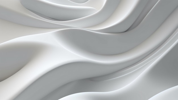 Abstract Background with Wave Bright white Gradient