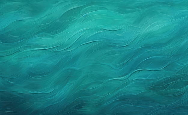 Abstract background with waves in turquoise and aquamarine colors