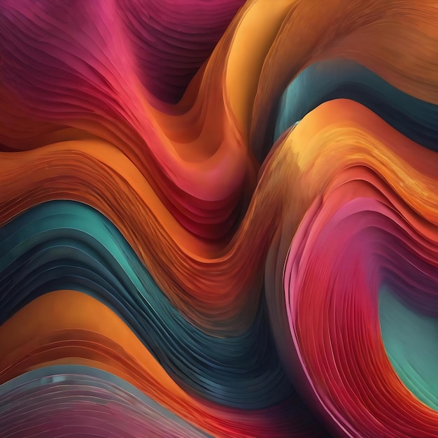 Abstract background with wavy lines