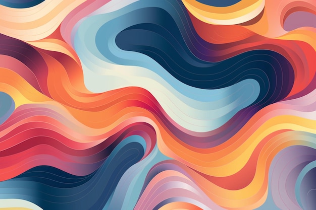 An abstract background with a wavy pattern of colors.