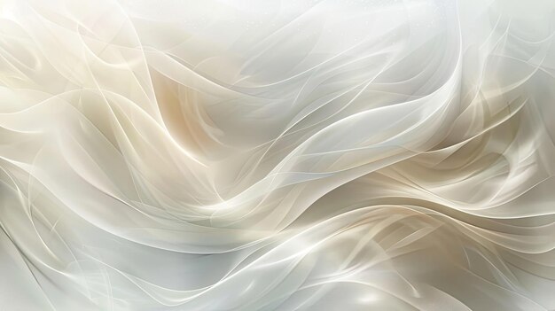 Abstract background with white paper texture gray and beige swirls and light particles