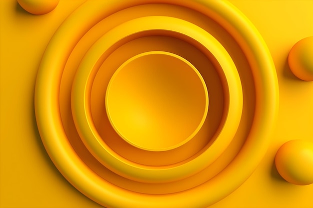 Abstract background with yellow circles