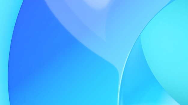 Abstract background work. curved shape on blue color background,3d rendering