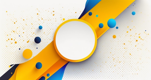 Abstract background. Yellow and blue gradient on white background. Suitable for Mockup