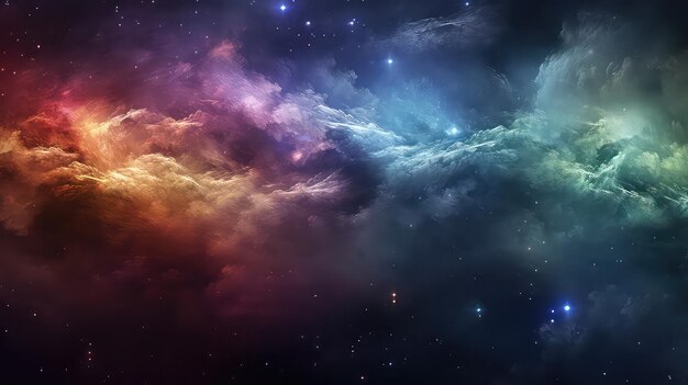 Abstract Backgrounds Inspired by Galactic Nebulas Generative AI