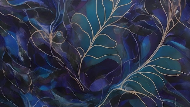 Abstract backgrounds See an abstract masterpiece inspired by the fusion of nature and technology