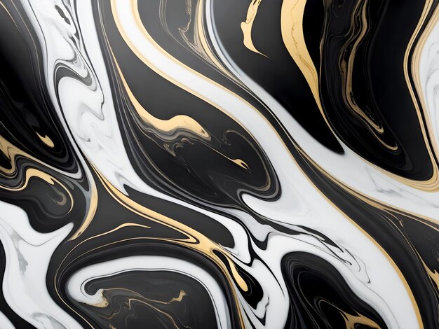 Abstract beautiful black and white marble background classic patternGenerative AI