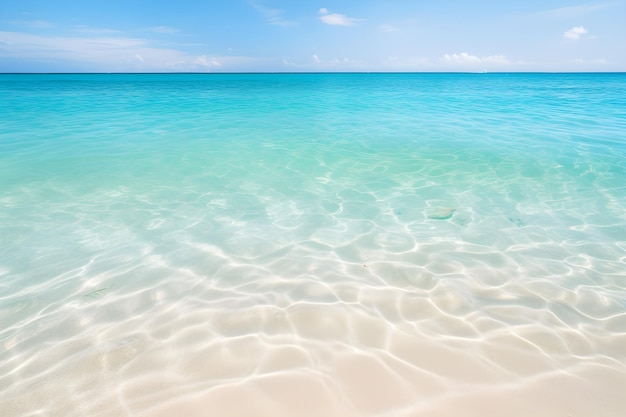 Abstract beautiful sandy beaches background with crystal clear waters of the sea and the lagoon