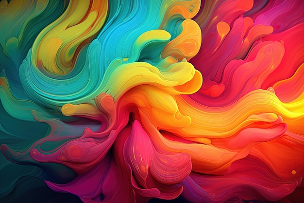 Abstract beauty paint fantasy colorful