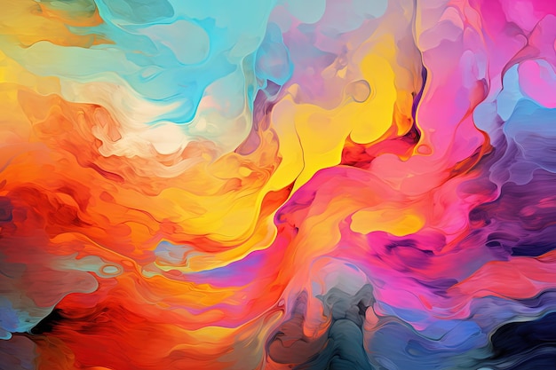 Abstract beauty paint fantasy colorful