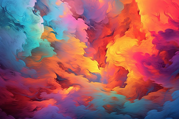 Abstract beauty paint fantasy colorful