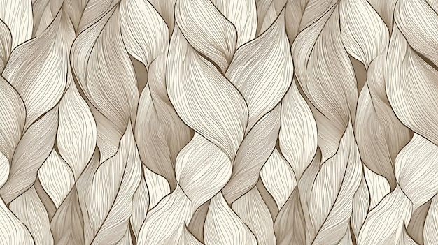 Abstract Beige Leaf Pattern Background