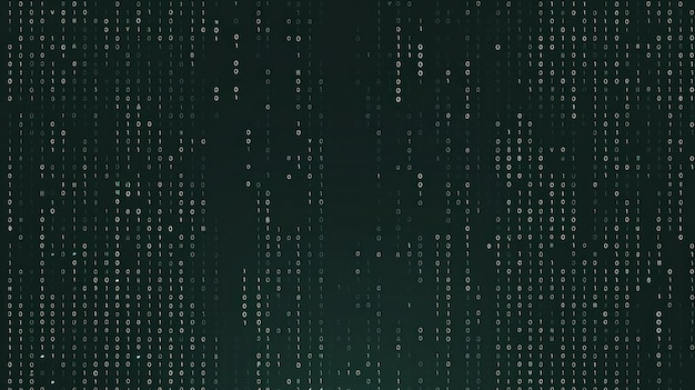 Photo abstract binary code background