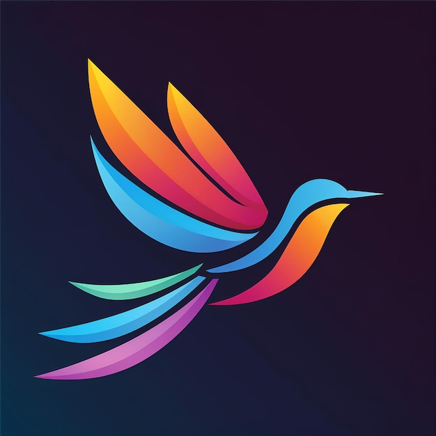 Abstract bird Logo illustration