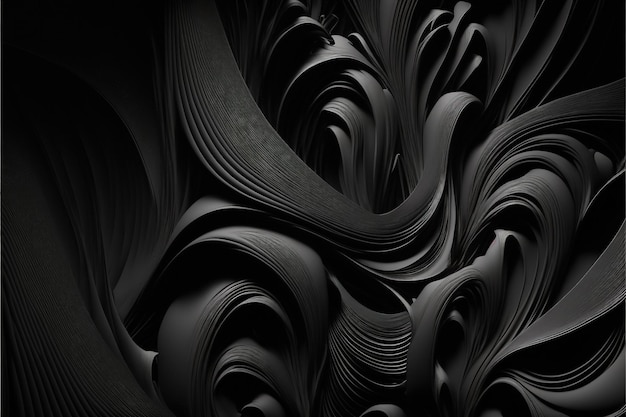 Abstract black background closeup texture of black color Made by AIArtificial intelligence