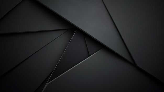 Abstract black geometric background 3d rendering 3d illustration