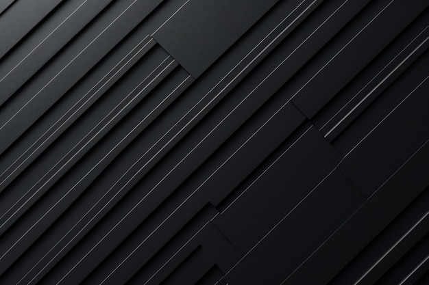 Abstract black geometric background with diagonal stripes