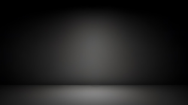 Photo abstract black gray gradient wall blur background