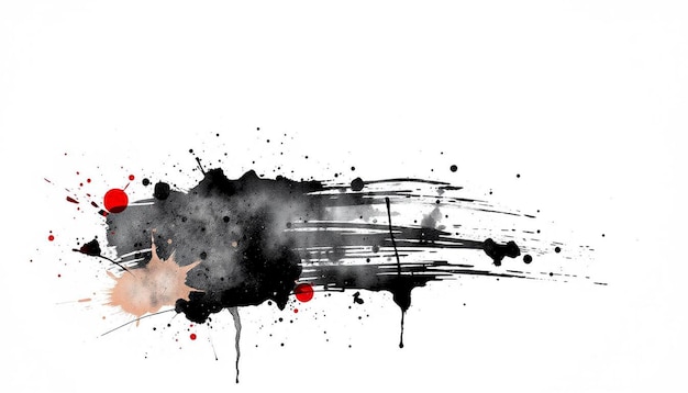 Abstract Black Ink Splatter brush