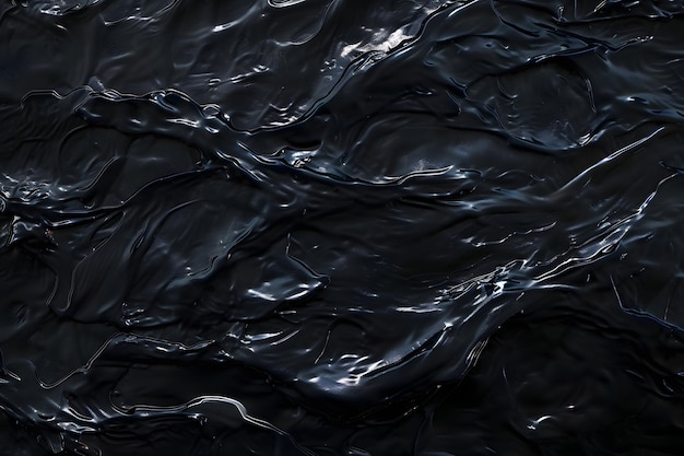 Photo abstract black liquid texture