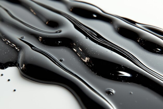 Photo abstract black liquid texture