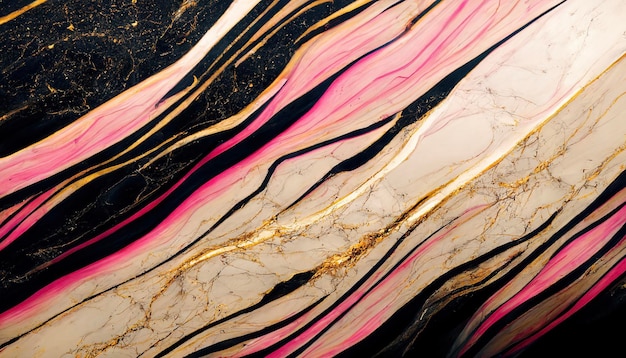 Abstract black and pink marble luxury wallpaper