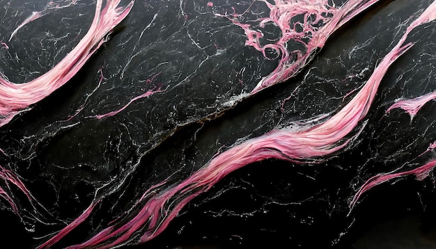 Abstract black and pink marble luxury wallpaper