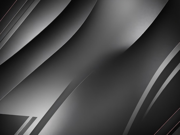 Abstract black and red background with curved lines