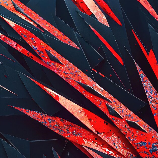 Abstract black and red beast skin