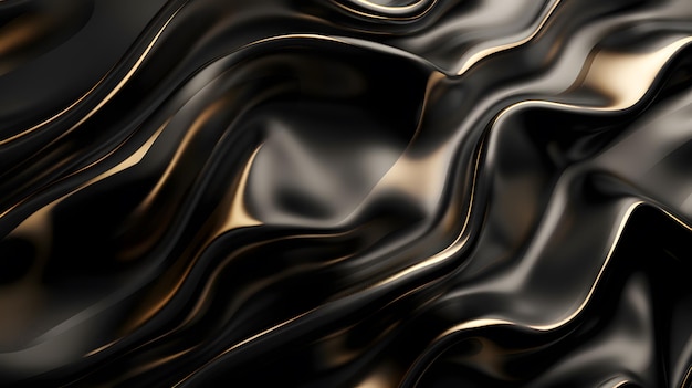 abstract black wave luxury background