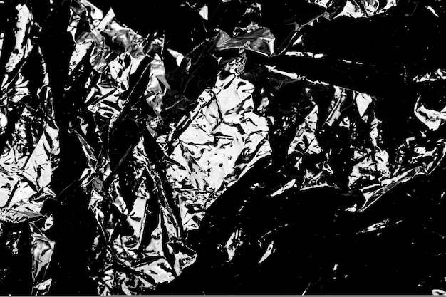 Abstract black and white background. polyethylene