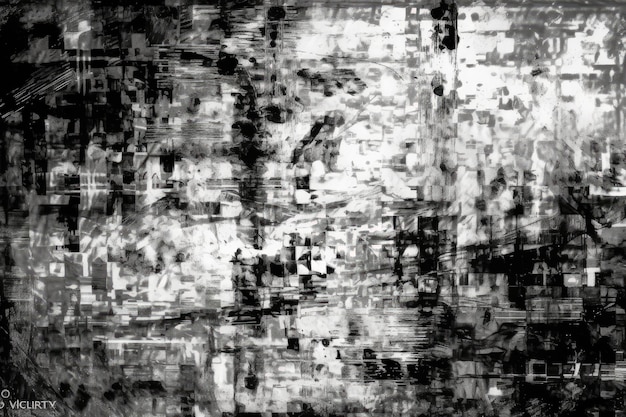 An abstract black and white background