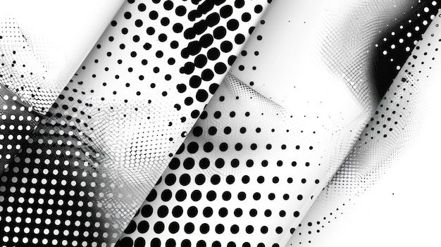 Abstract Black and White Dot Pattern