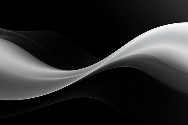 Abstract black and white gradient plain studio background