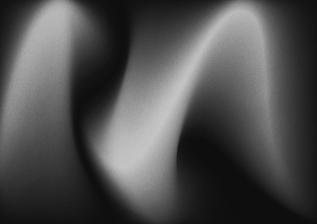 Abstract black and white gradient texture with noise overlay