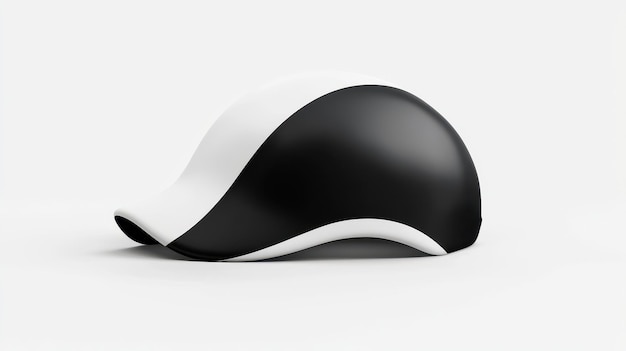 Photo abstract black and white helmet design