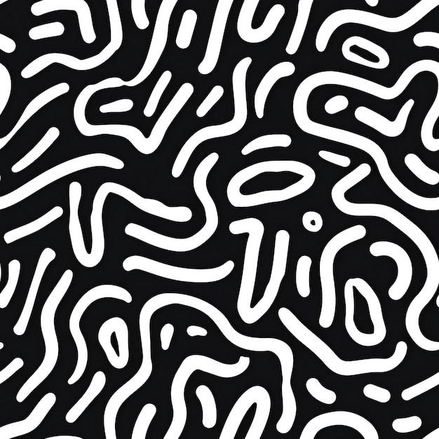 Abstract black and white line pattern