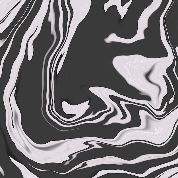 Abstract black and white Liquid Marble Background painting