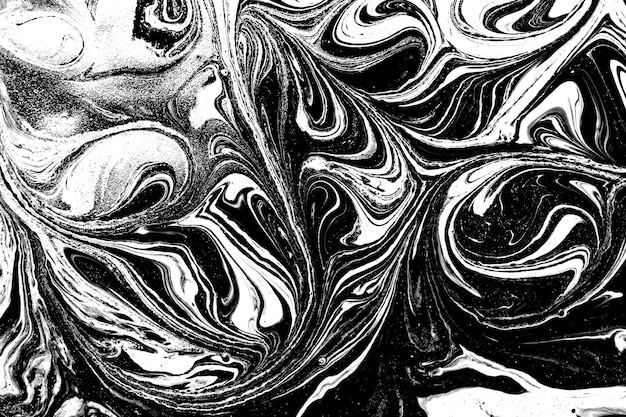 Abstract black and white marble pattern imitation